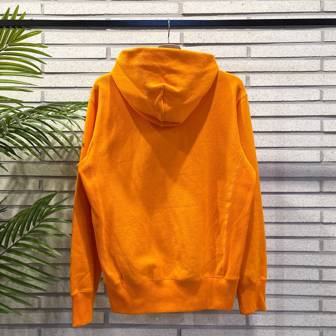 챔피온 리버스위브 헤비스웻 후드티 스몰로고 디테일 데드스탁 오렌지 상품이미지3