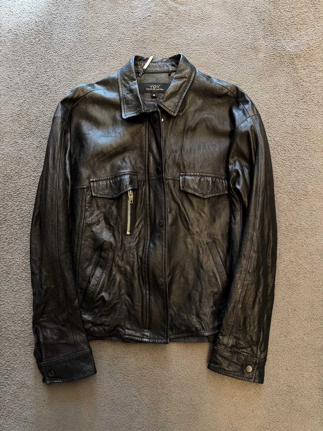 보브 양가죽 셔츠형 자켓 처분  상품이미지1