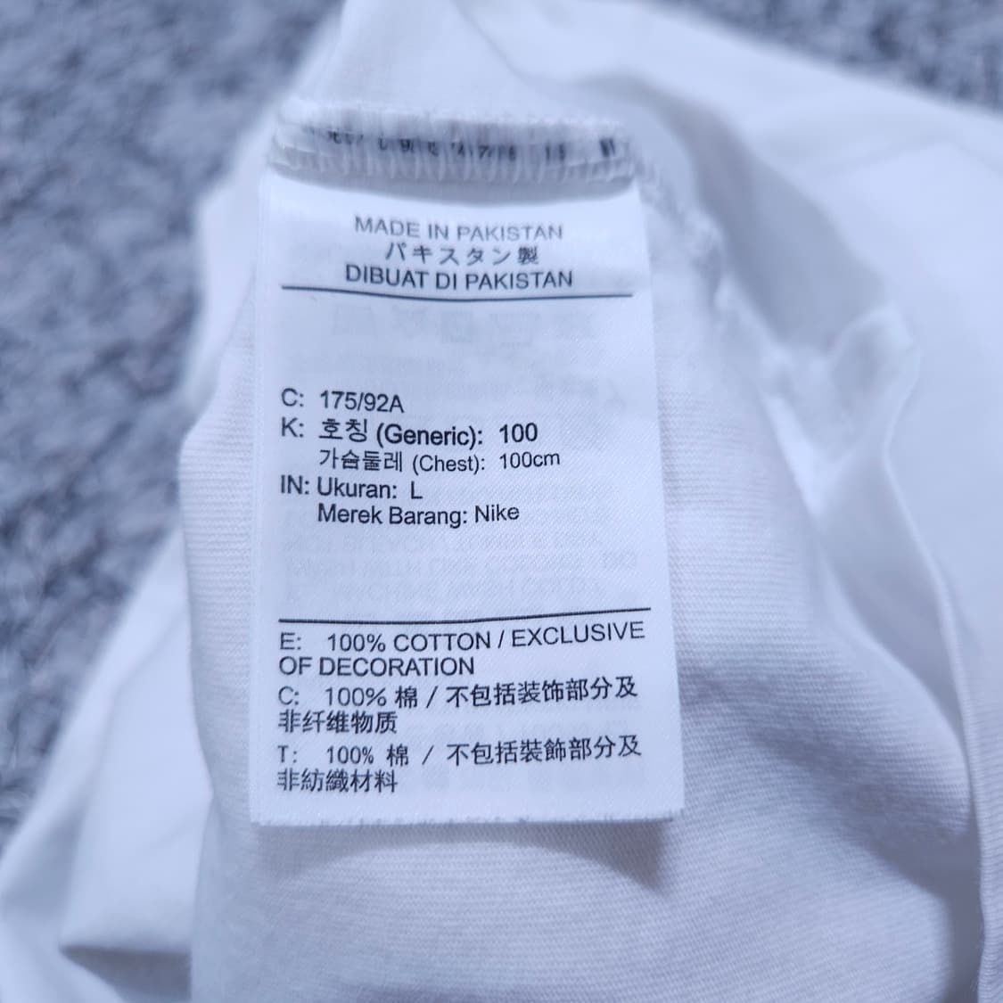 나이키)100 남자 루즈핏 플라워 반팔티 / 왕눈이샵 상품이미지8