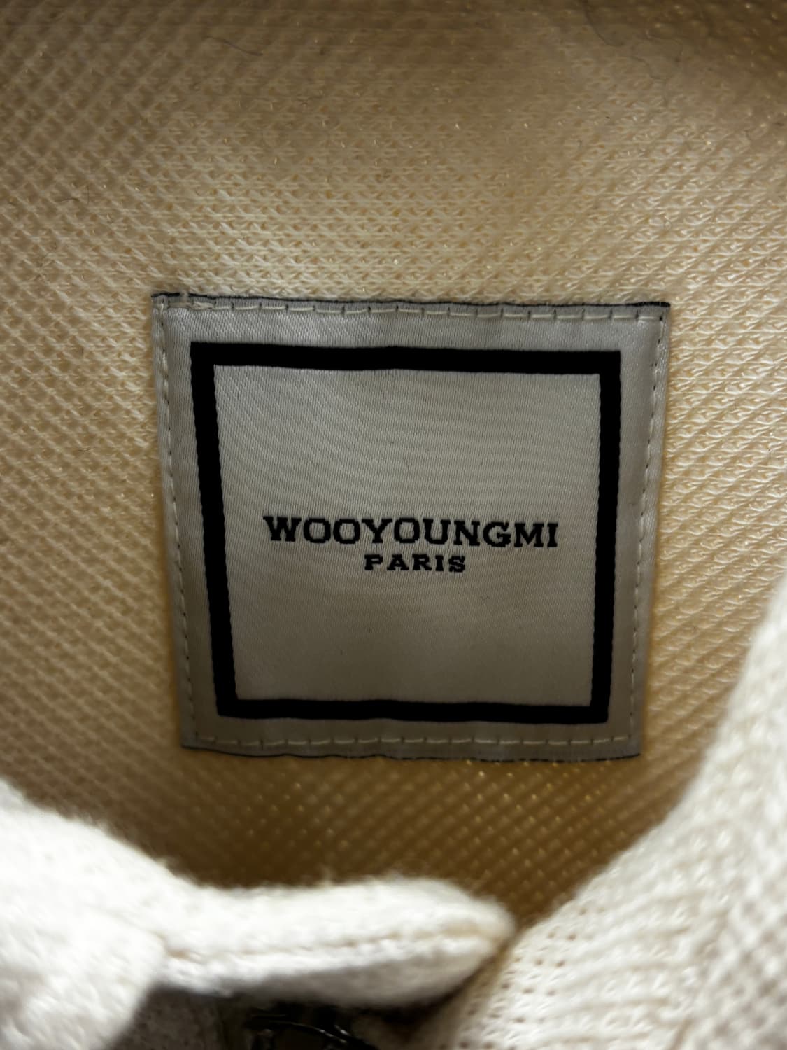 우영미 아이보리 지퍼 반팔 폴로티 L 상품이미지5