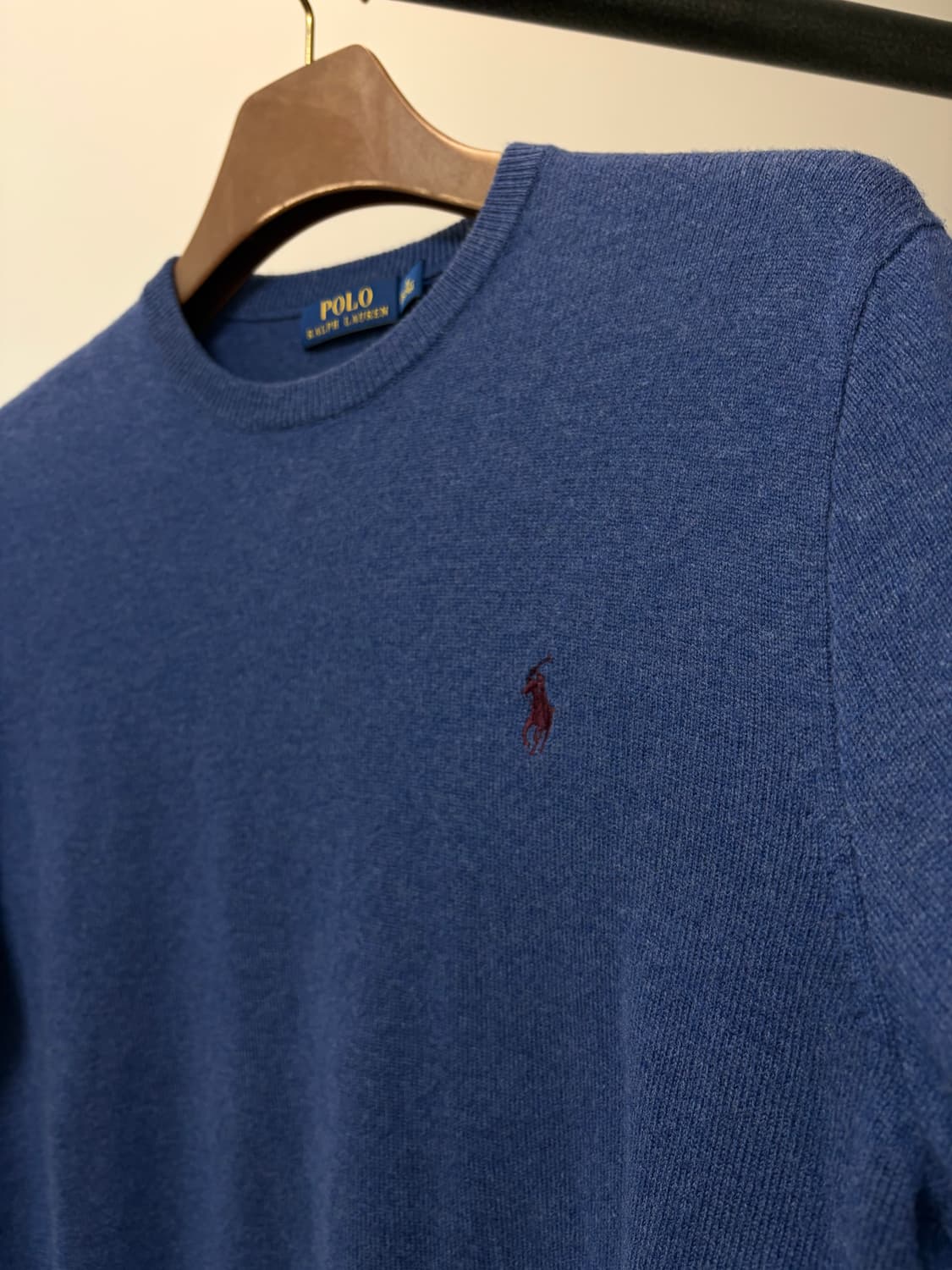 (M) 폴로 랄프로렌 블루 메리노울 니트 상품이미지2