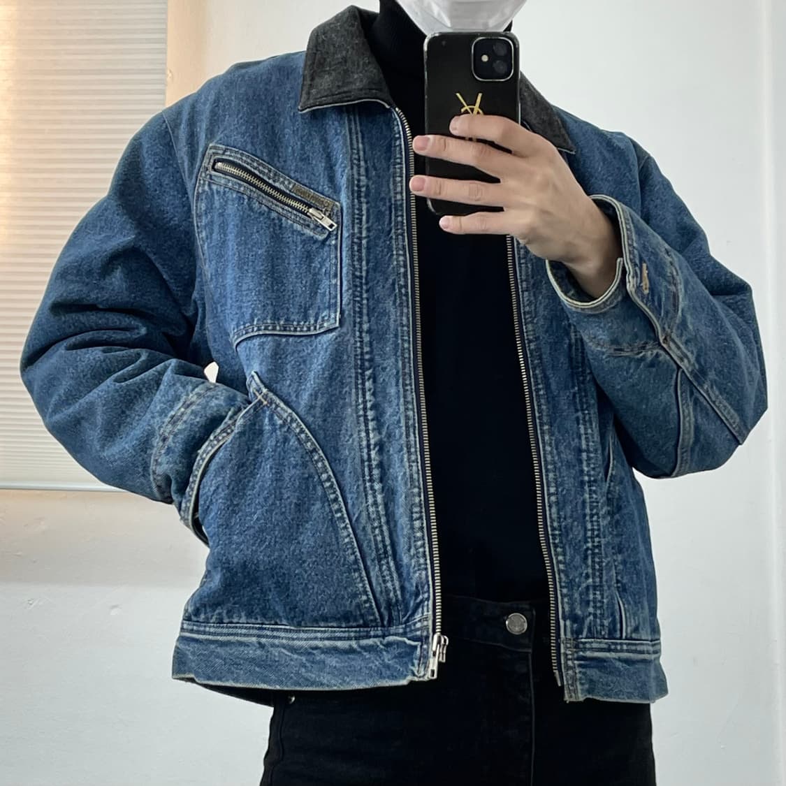 M 캘빈클라인 테크니컬 데님 봄버 자켓 상품이미지2