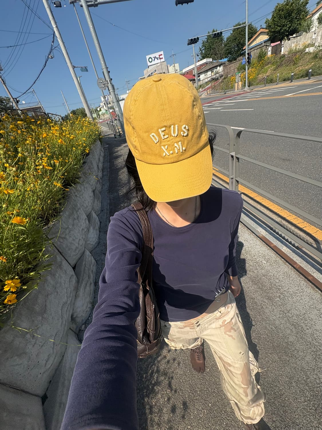데우스 옐로우 로고캡 상품이미지1