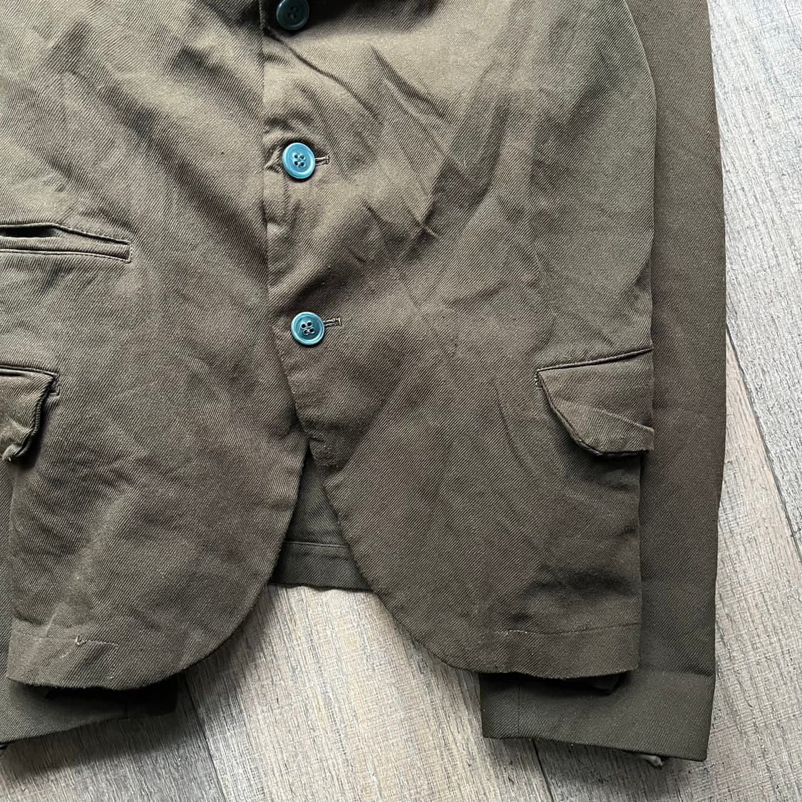 Fulling Polyester Round Jacket 상품이미지5