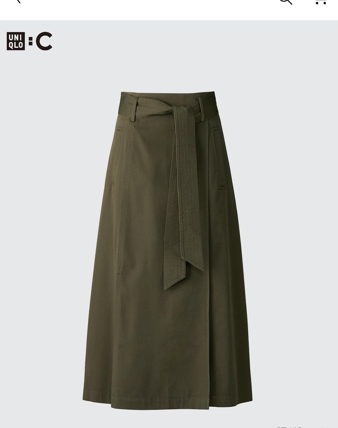 유니클로 벨티드 플레어 스커트 S 상품이미지1