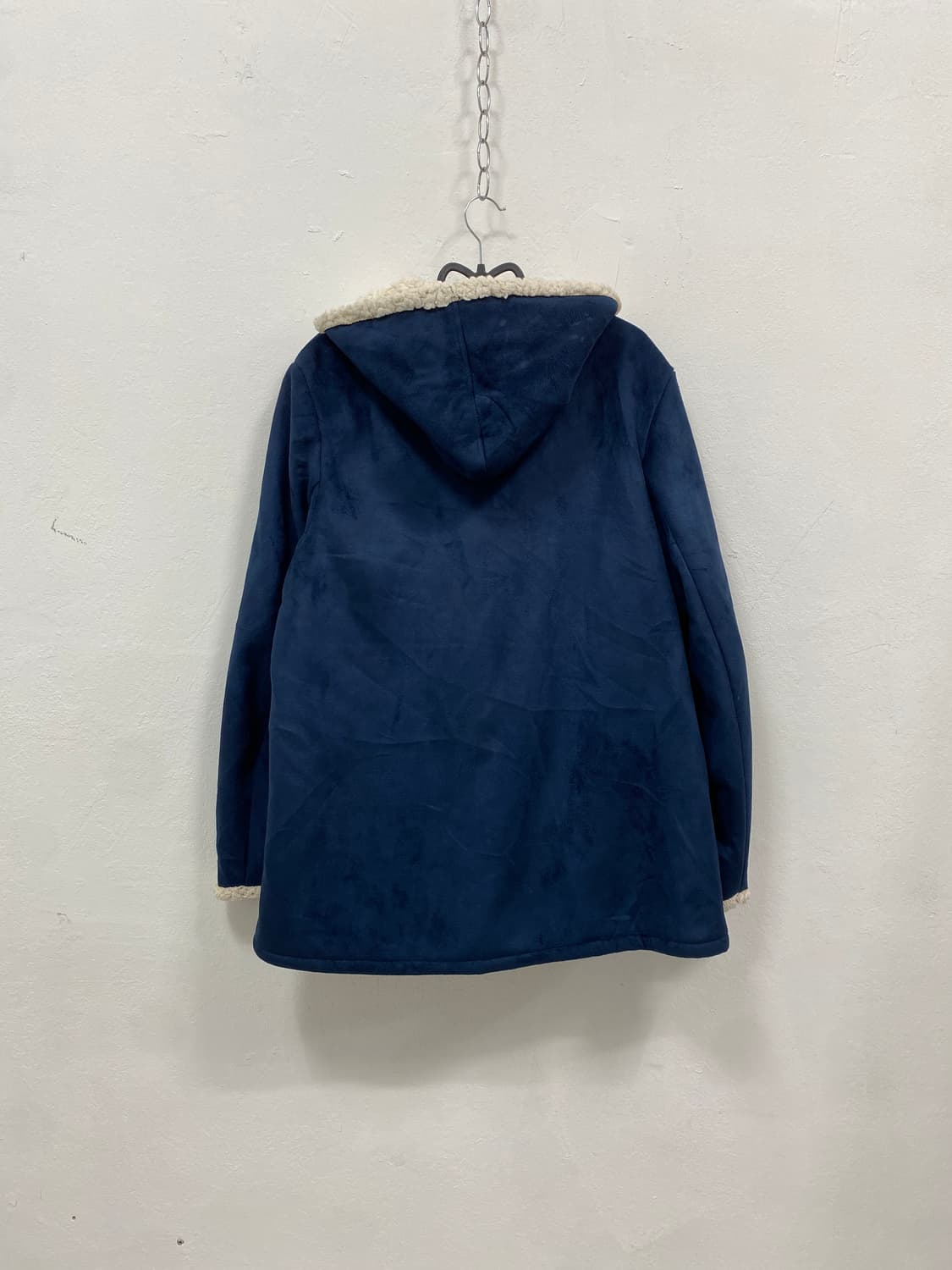 [JPN] 폭닥 네이비 벨벳 떡볶이 코트 상품이미지3