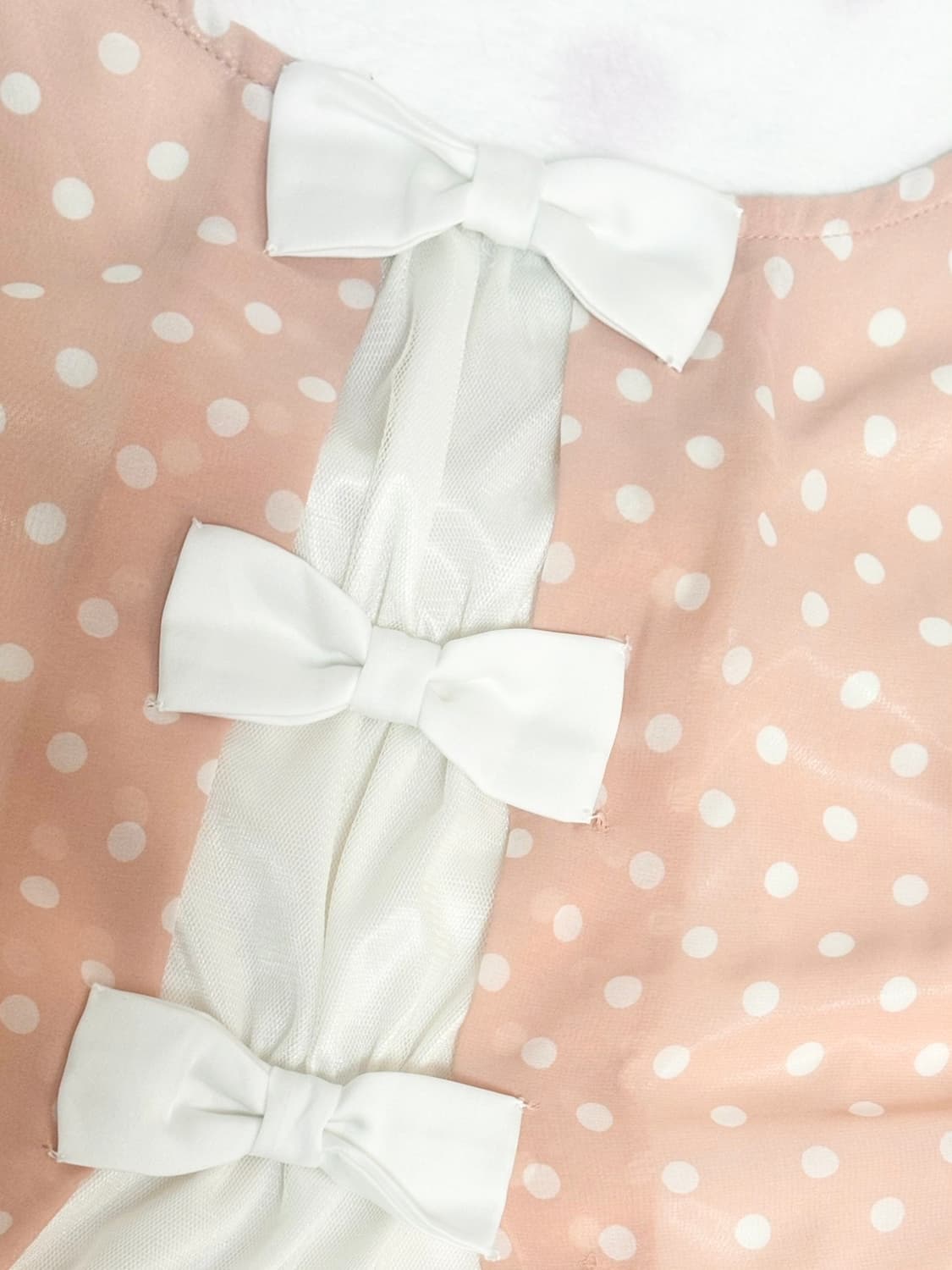 세실맥비 딸기캐럿 리본도트 프릴 캐미솔 나시 슬리브 히메갸루라떼갸루 상품이미지3