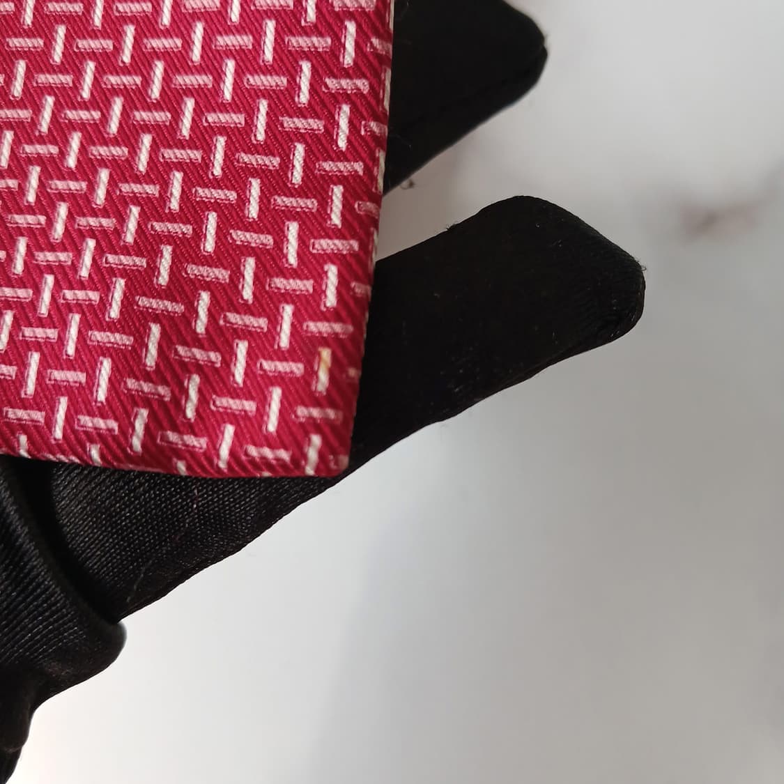 캘빈클라인 실크 레드 패턴 넥타이 10cm A+~A등급 E917 상품이미지10