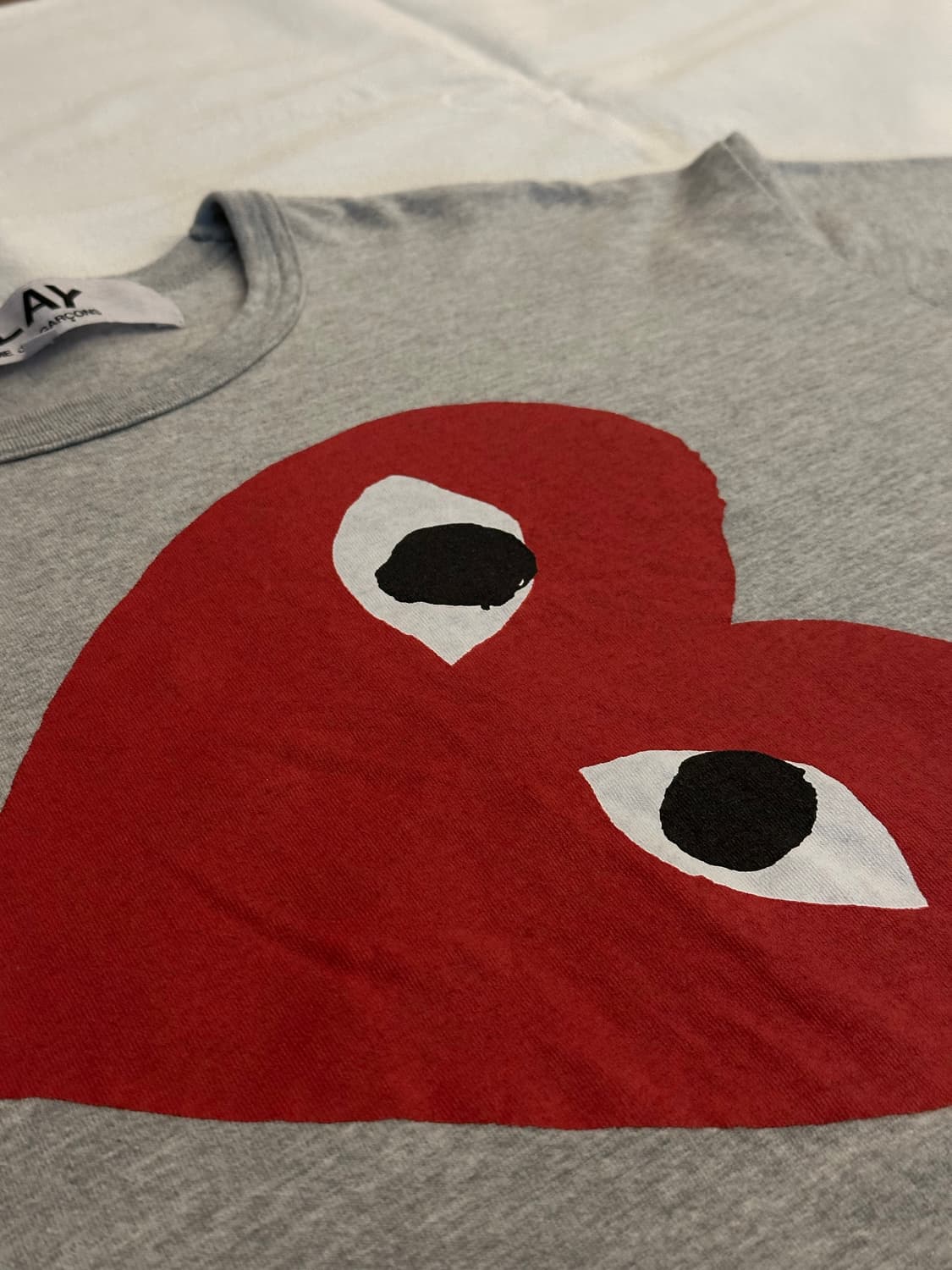 [정품] 꼼데가르송 남성 빅로고 긴팔 티셔츠 상품이미지4