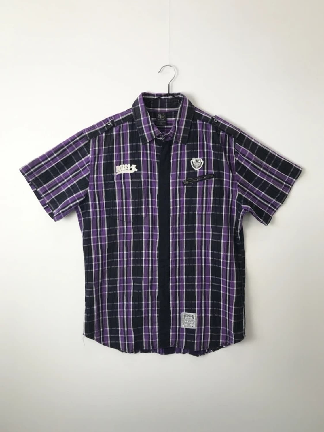 RUSS-K Purple Plaid Shirt 상품이미지5