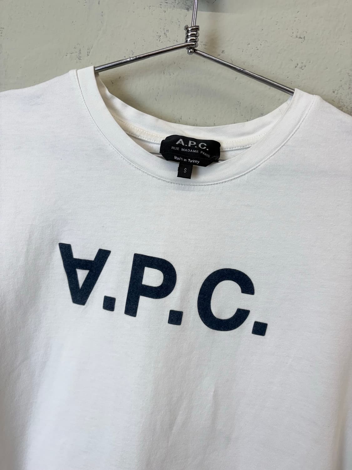 A.P.C. 아페쎄 로고 반팔 티셔츠 화이트 상품이미지5