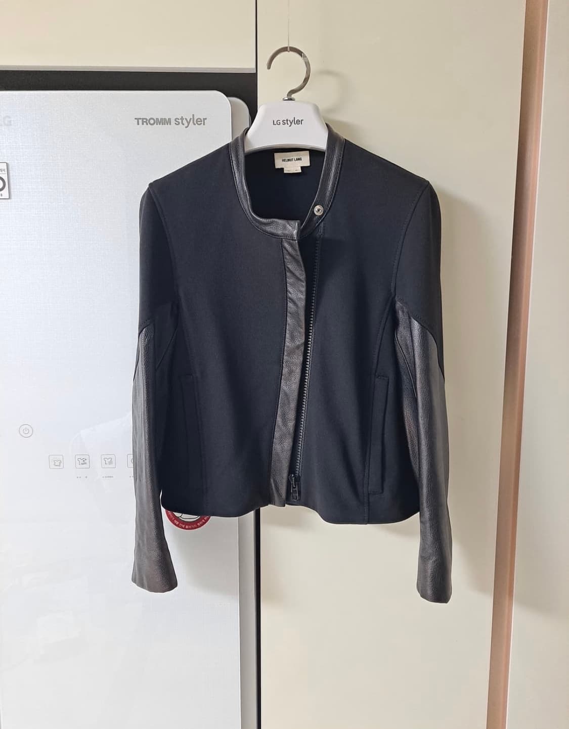 Helmut Lang HELMUT LANG 헬무트랭- 레더 울 오버랩 스 상품이미지1