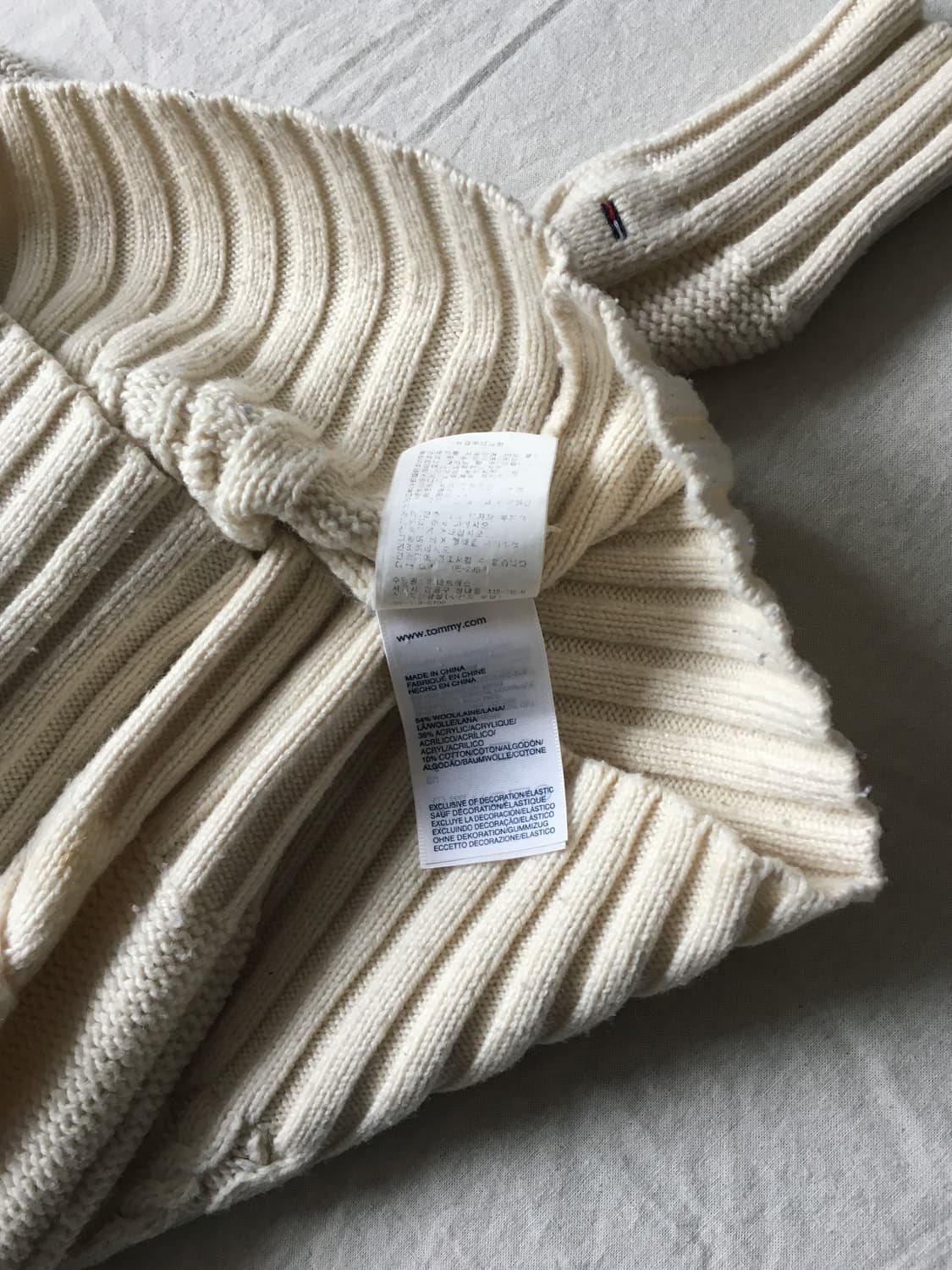 타미힐피거 꽈배기 니트집업 상품이미지5