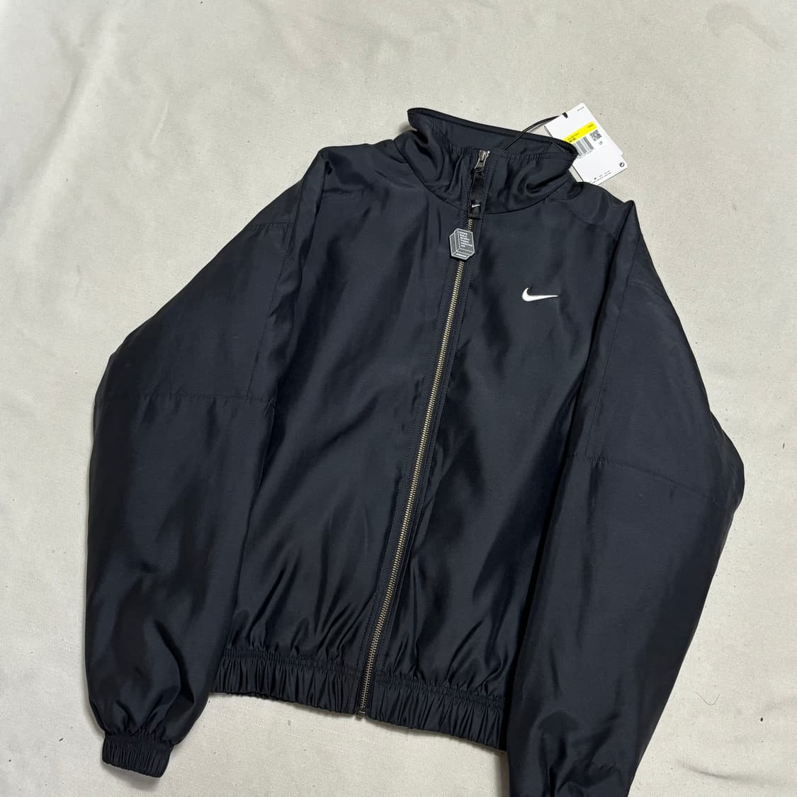 S 새상품 나이키 NRG 스우시 사틴 봄버 자켓 상품이미지1