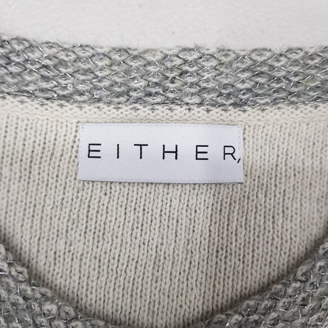 EITHER 트위드 무드 크롭 가디건 F사이즈 상품이미지5
