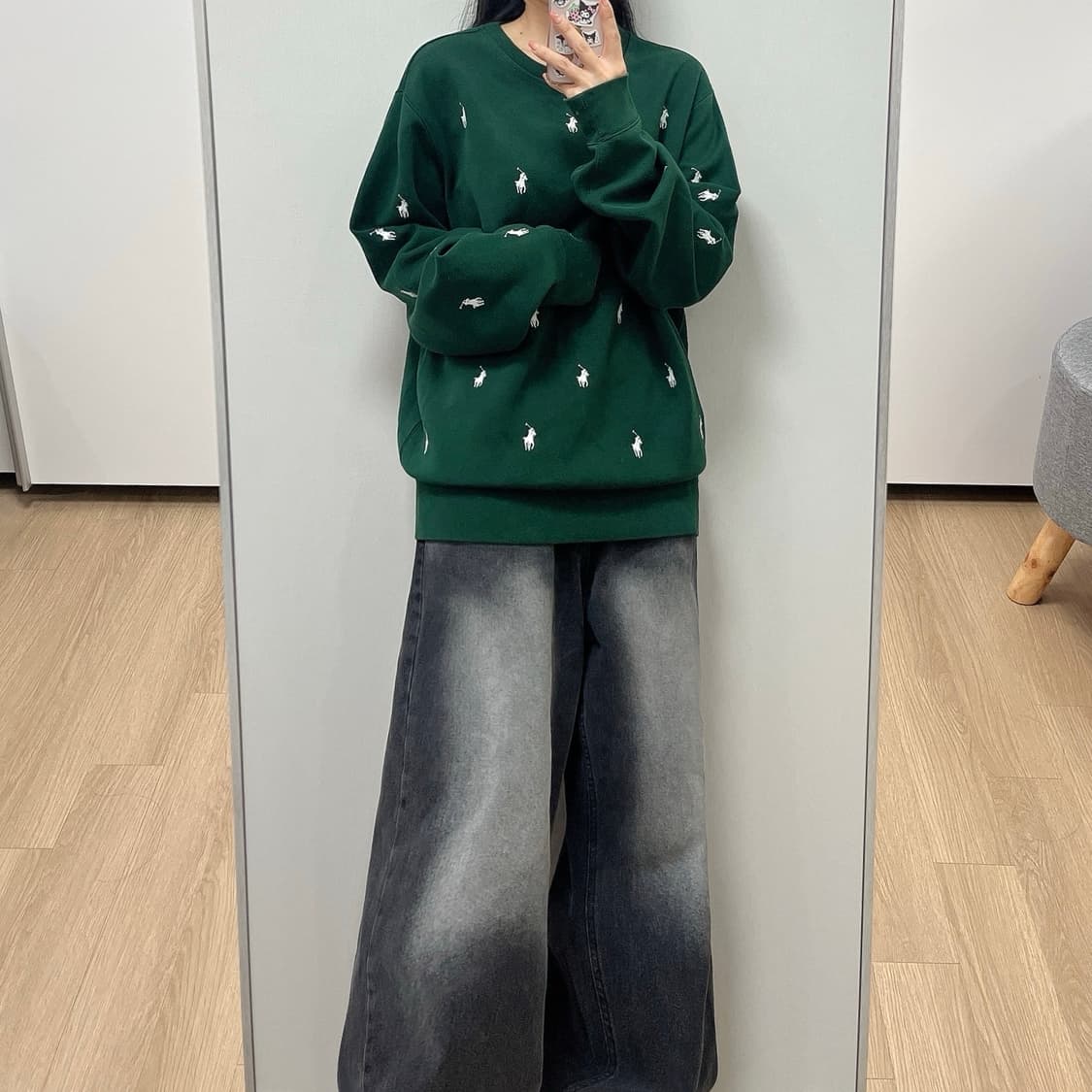 폴로 랄프로렌 신형 자수 포니 딥그린 맨투맨 상품이미지1