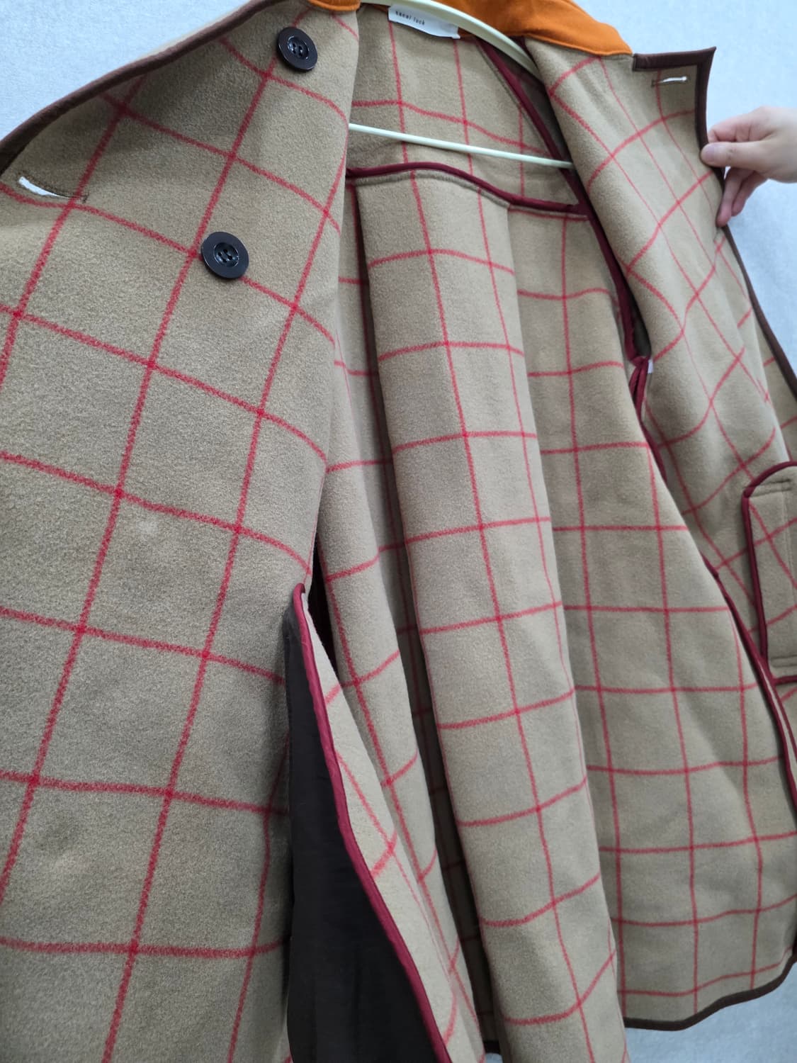 사카이 럭 sacai luck 울 더블 코트 상품이미지6