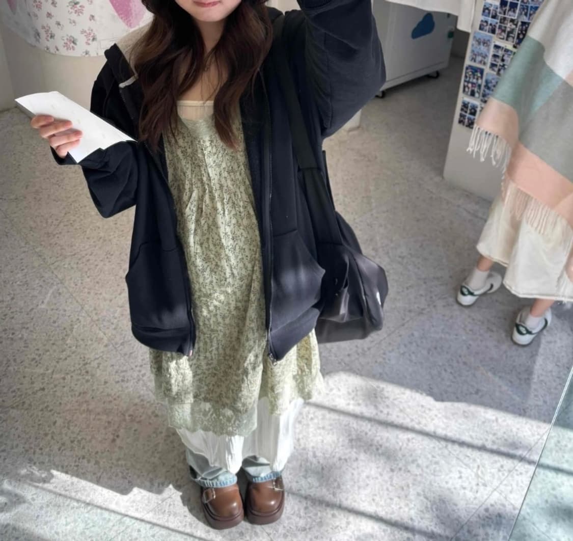 빈티지 플로라 레이어드 원피스 상품이미지2