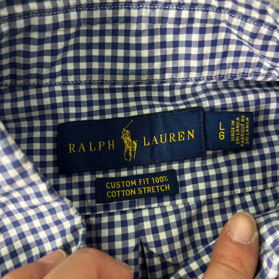 105 폴로랄프로렌 빈티지 체크 코튼셔츠 상품이미지4