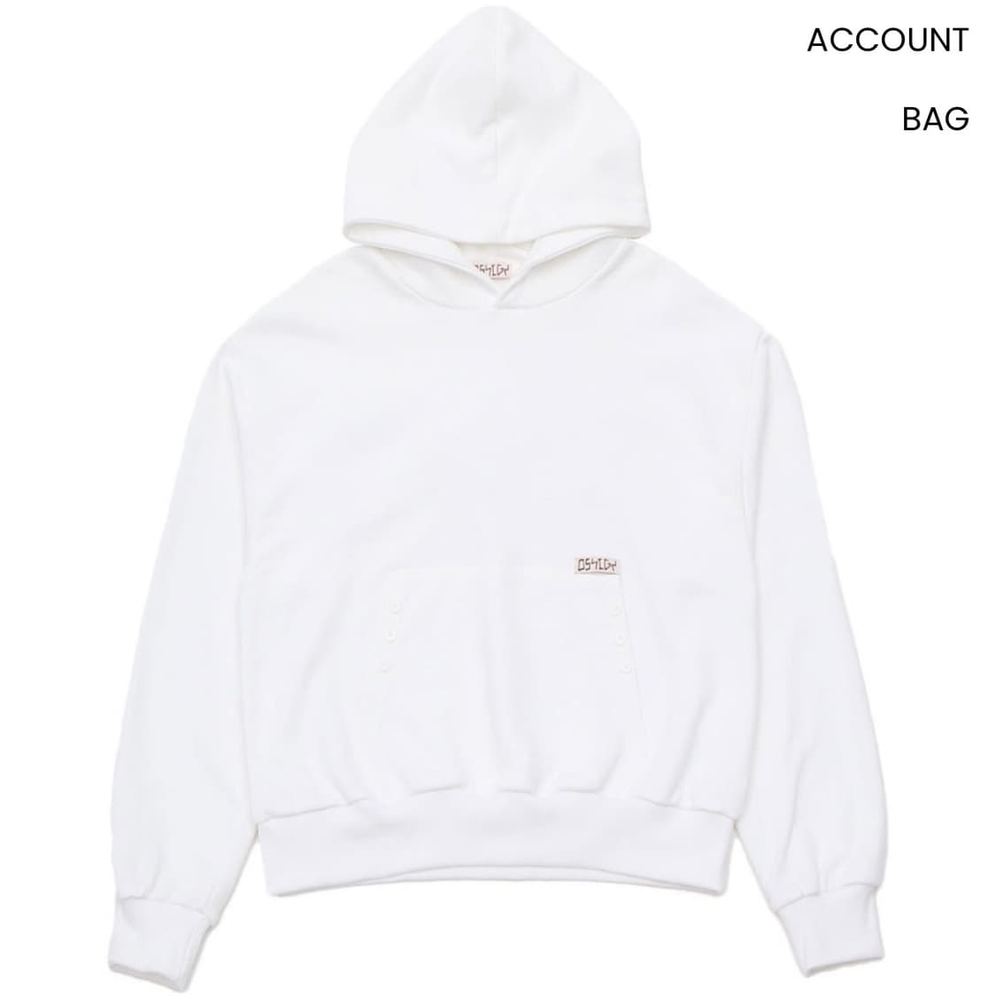 오스하이 Oshigh Wing Hoodie White 날개 후드티 상품이미지1