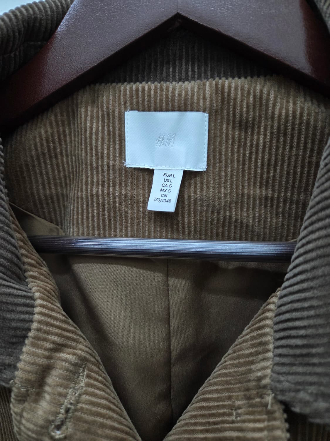 H&M 코듀로이 자켓 상품이미지3