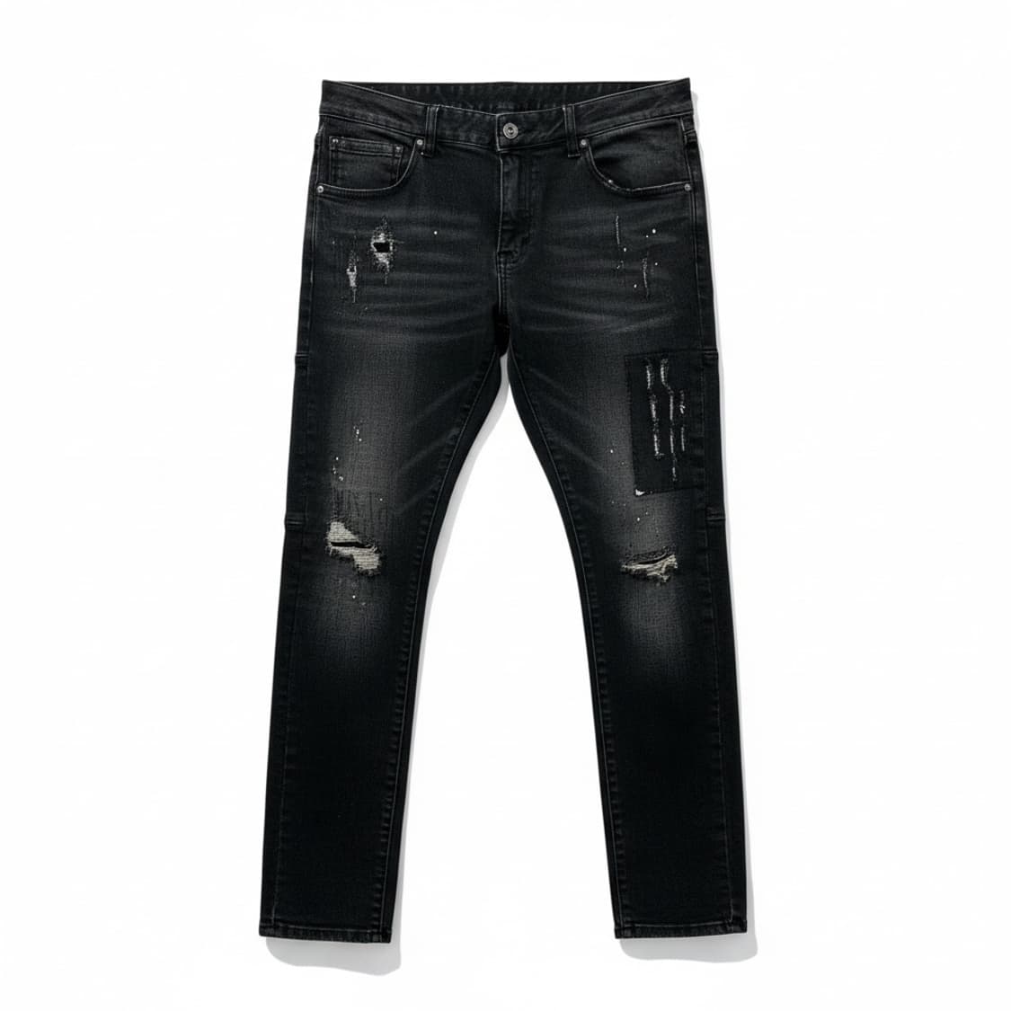 디스퀘어드2(DSQUARED2) 블랙 워싱 데미지 데님 청바지 상품이미지1