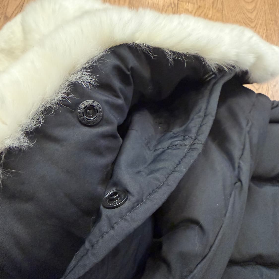 JDX 쓰리쿼터 자켓 화이트 레빗 퍼 블랙 상품이미지7