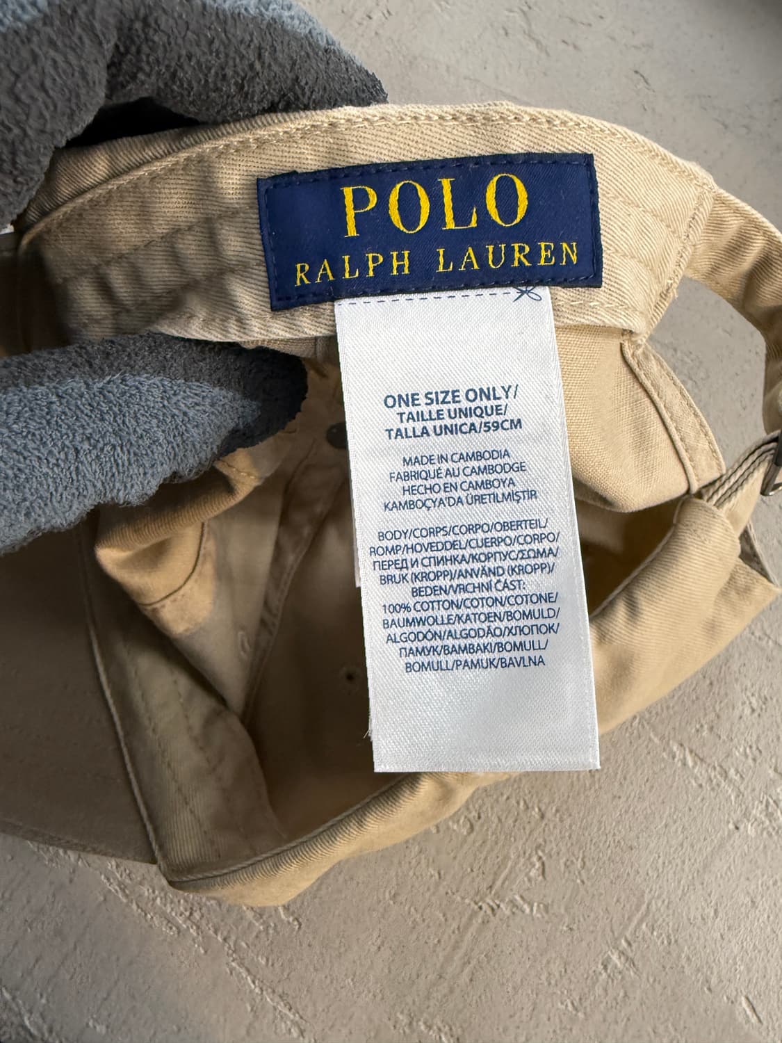 폴로 랄프로렌 베이지 볼캡 상품이미지3