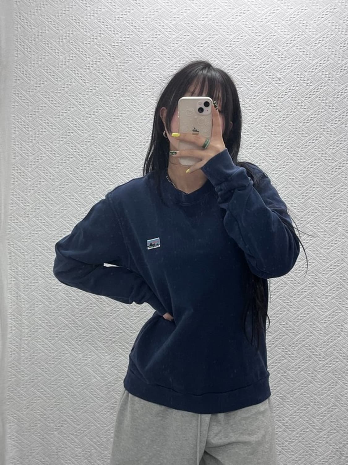 파타고니아 빈티지 캐주얼 스몰로고 맨투맨 M C07403 상품이미지2