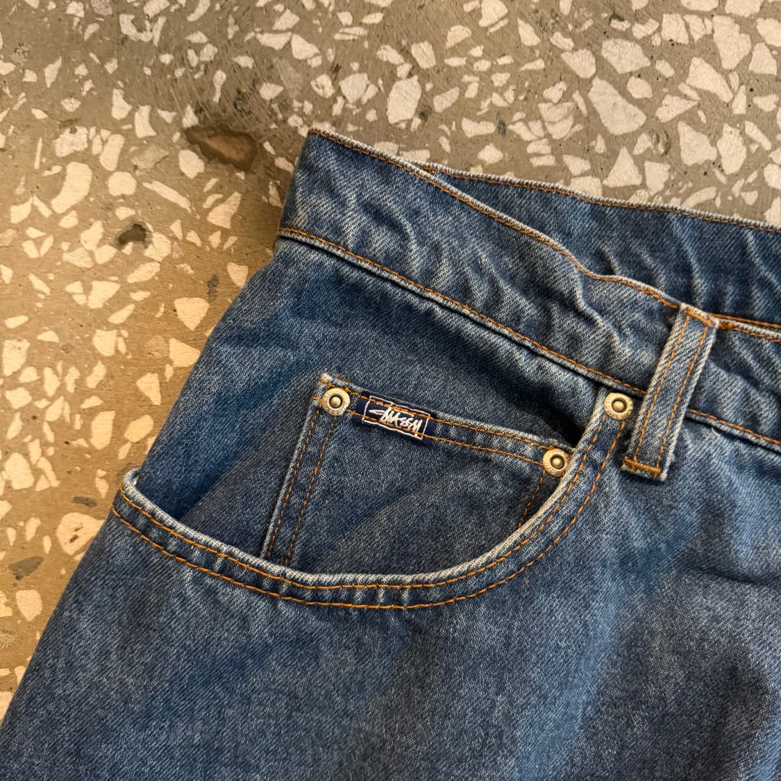 90s 올드 스투시 데님 팬츠 상품이미지7