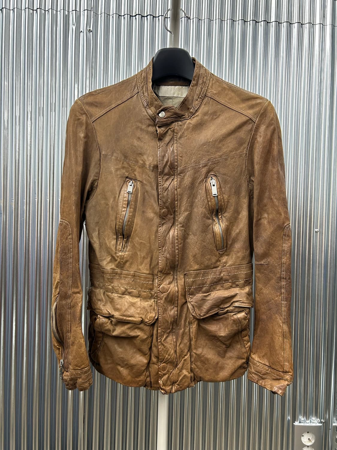 TIME 브라운 양가죽 자켓 상품이미지2