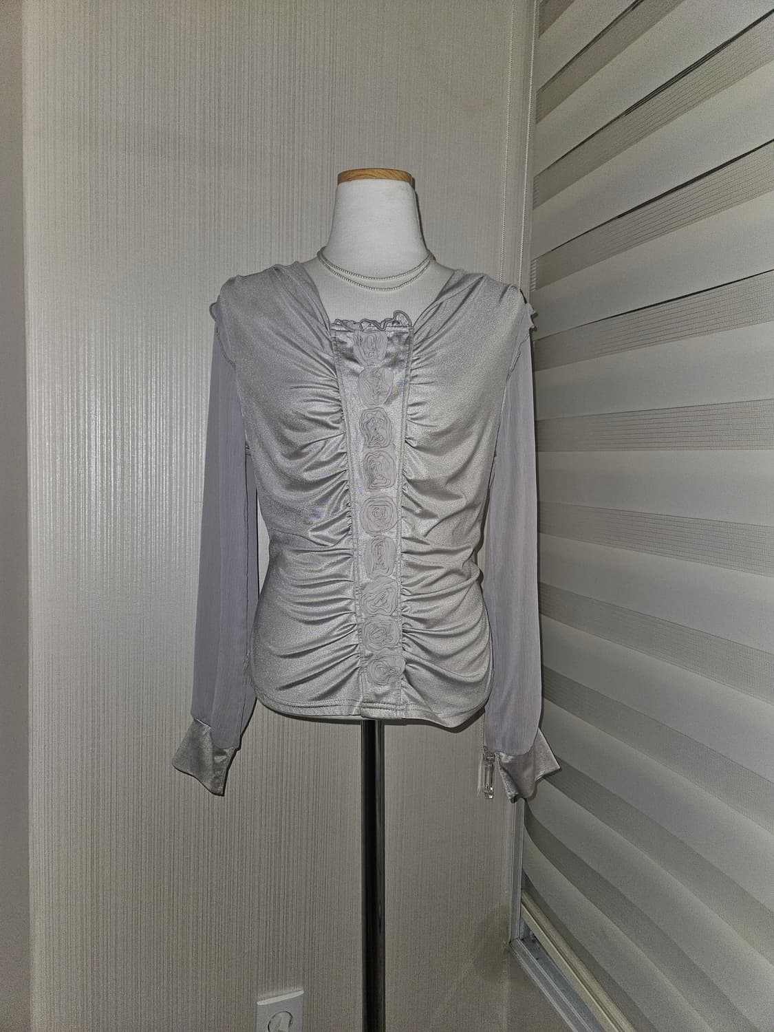 빈티지 그레이로즈 히메 블라우스 상품이미지1