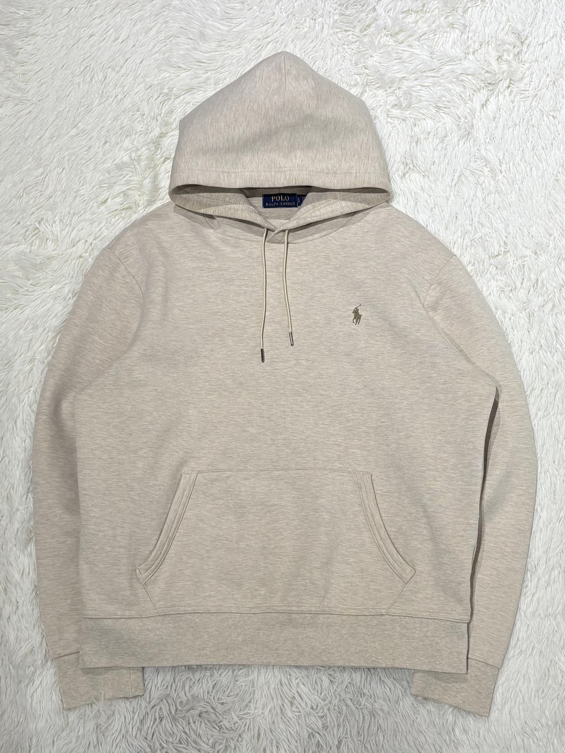 폴로랄프로렌 qr 브라운포니 오트밀 후드 상품이미지3
