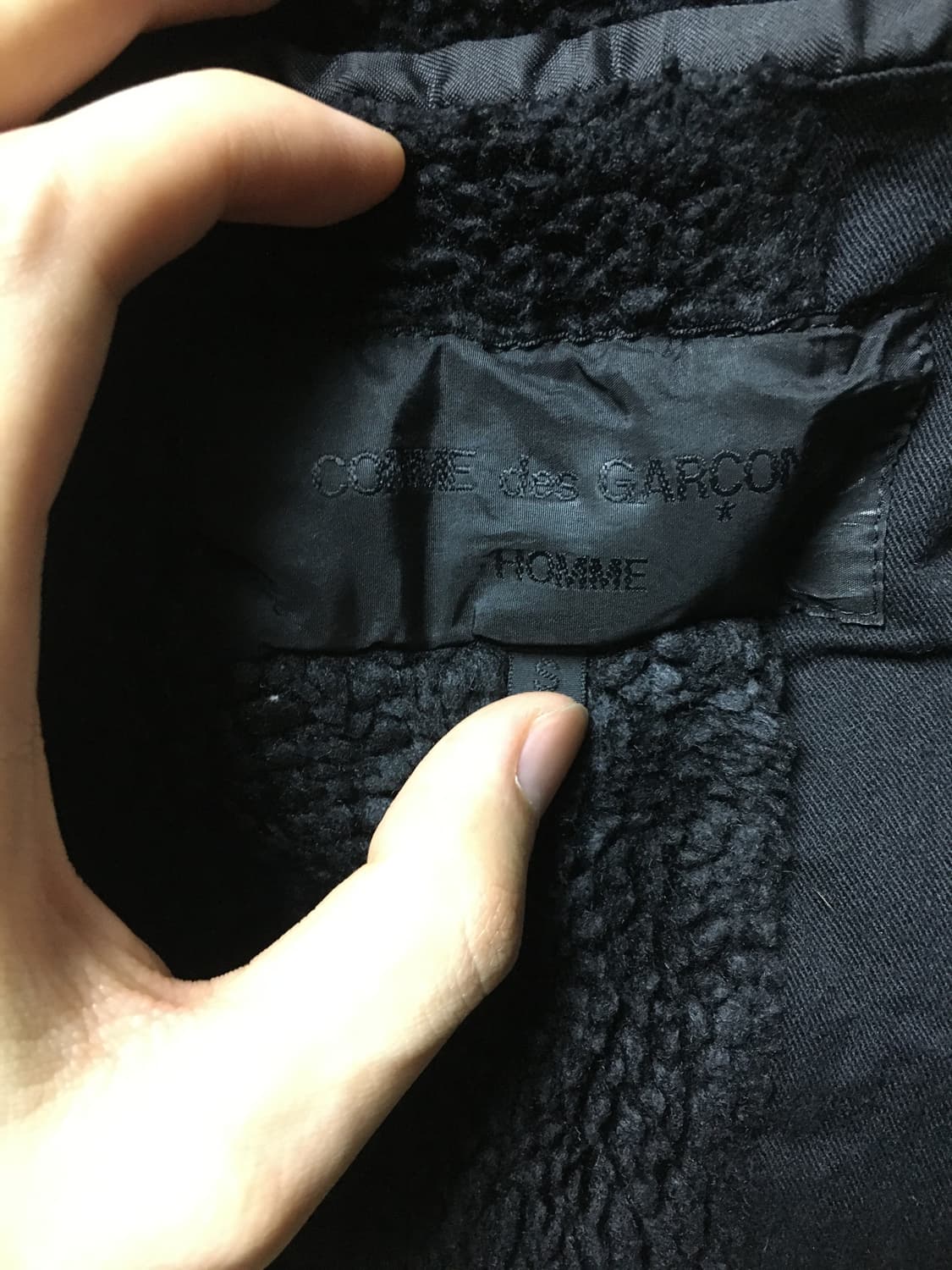 꼼데가르송 옴므 시어링 자켓 상품이미지6