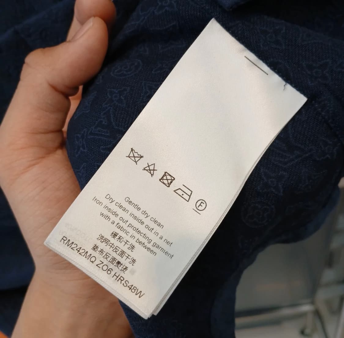 루이비통 모노그램 실크 블렌드 반팔 셔츠 XL 상품이미지4