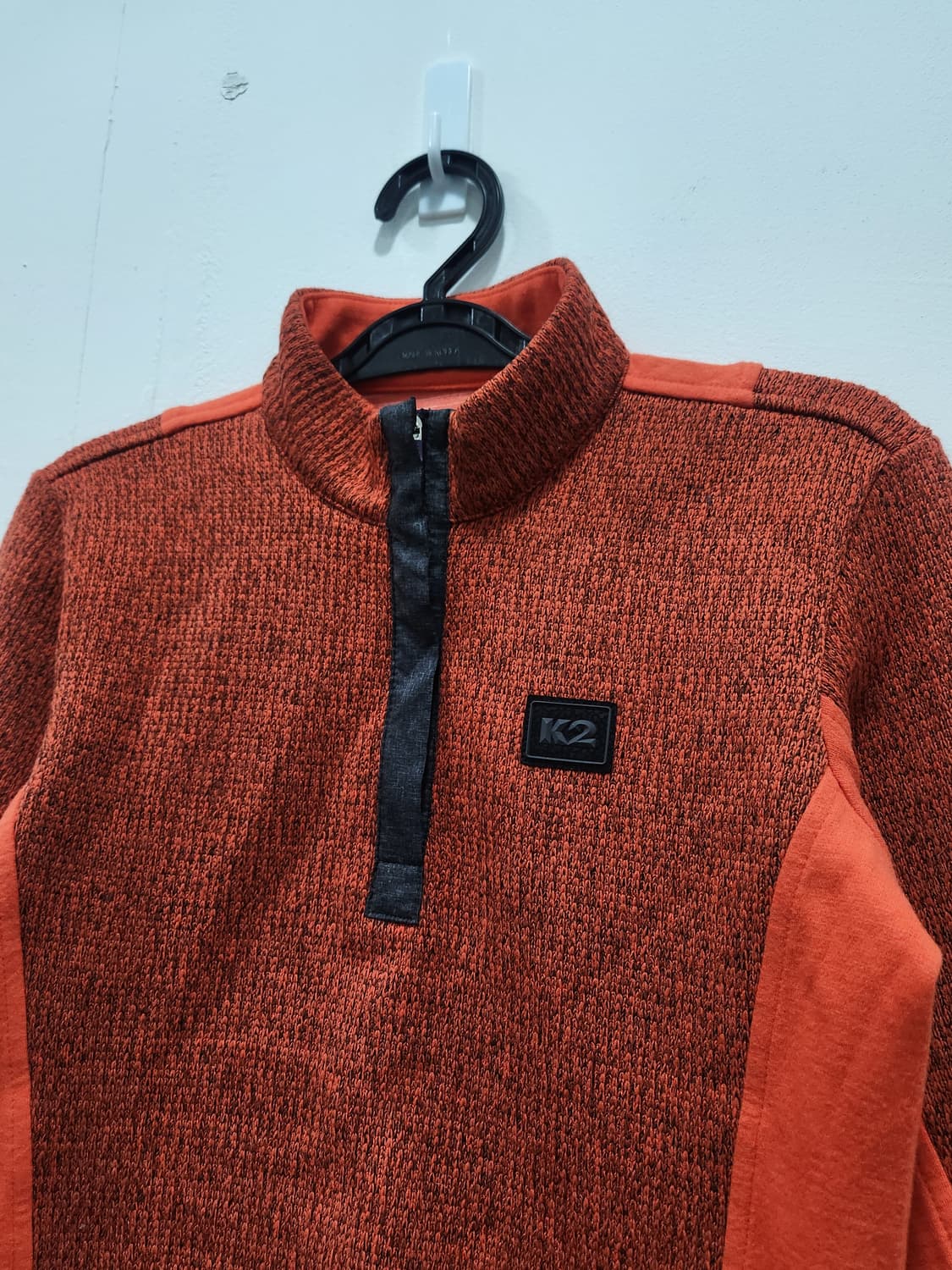 K2 여성 버티컬 짚티 오렌지색 하프넥 티셔츠 여성 90사이즈 상품이미지2