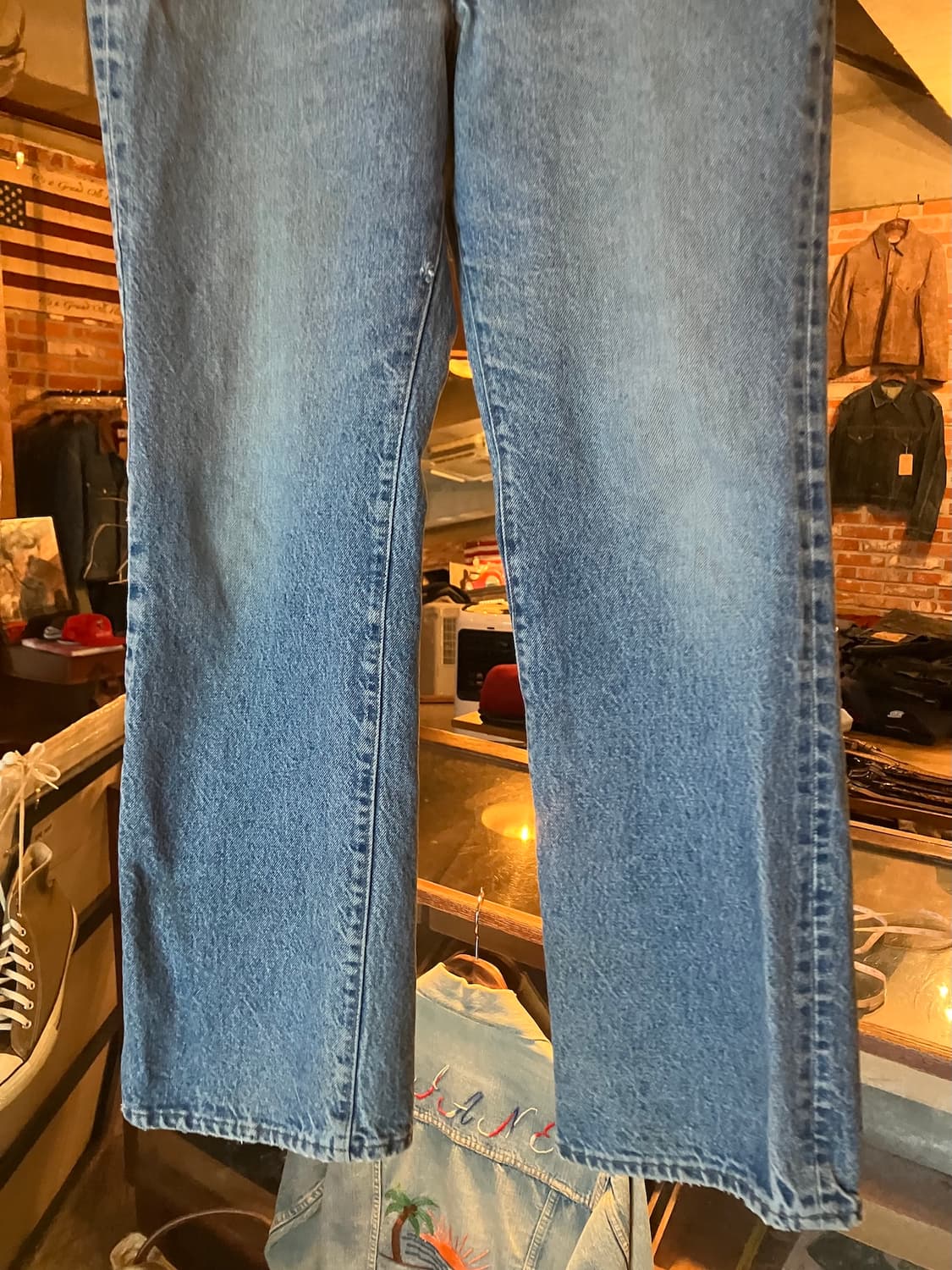 70s USA Levis 517 66후기 부츠컷 데님 팬츠 상품이미지4