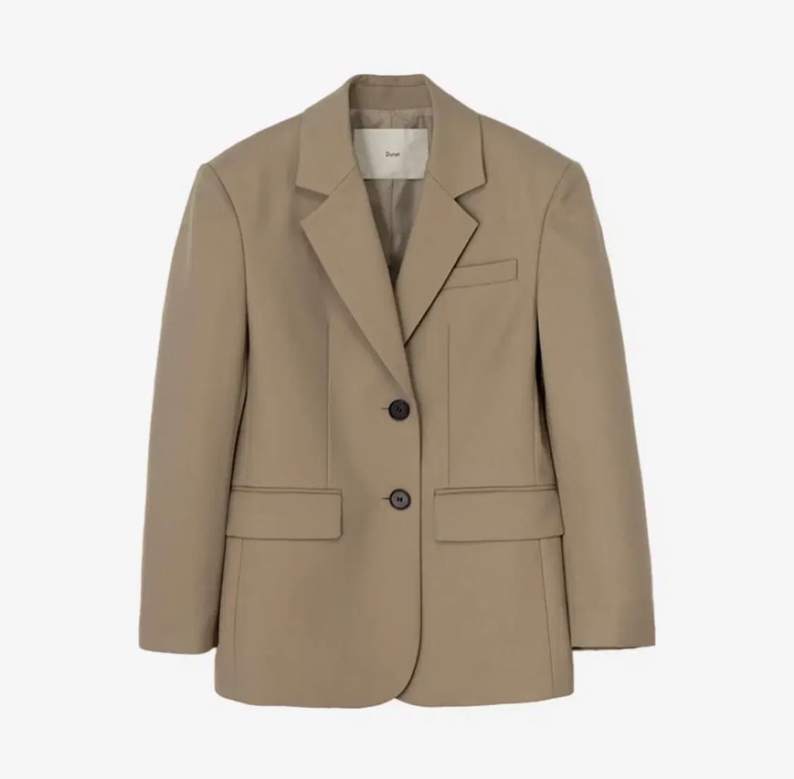 던스트 에센셜 투버튼 울 블레이저 자켓 샌드 베이지 상품이미지1
