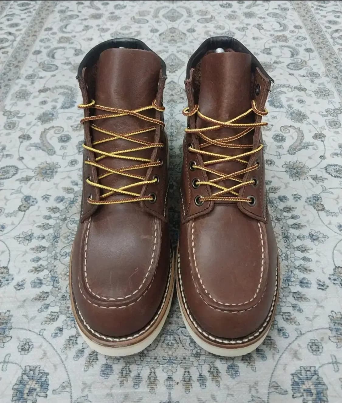 245-255)호킨스 스폰사 브라운 가죽 부츠 상품이미지2