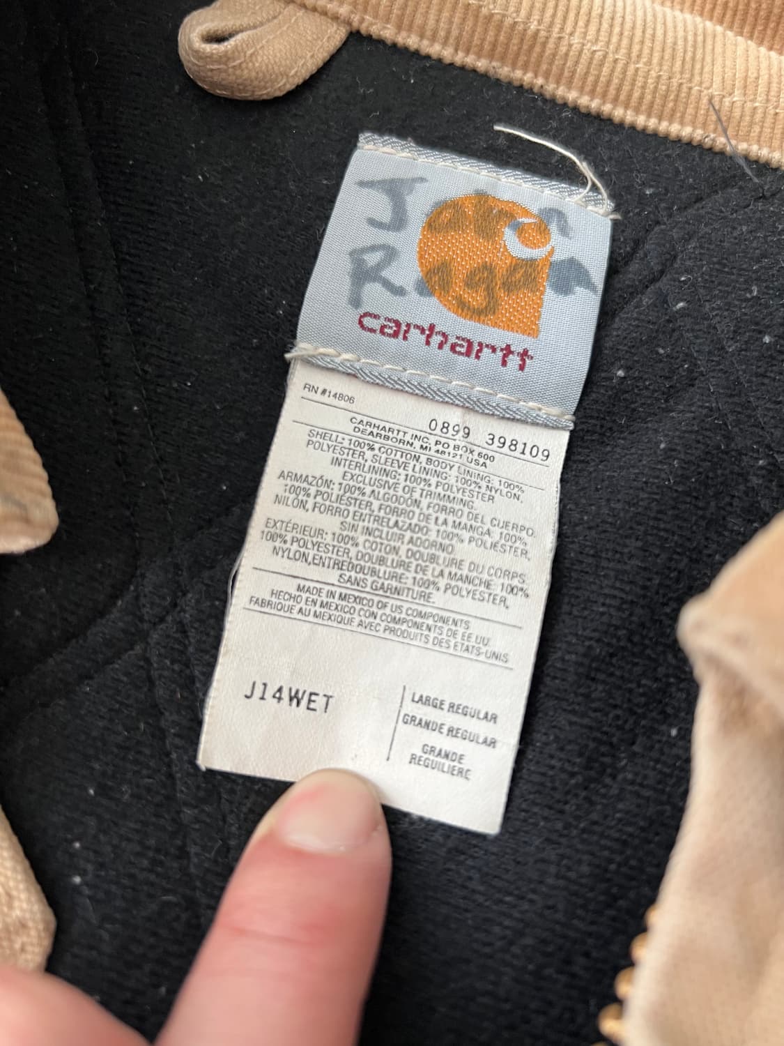 빈티지 칼하트 산타페 자켓 j14 wet L 상품이미지8