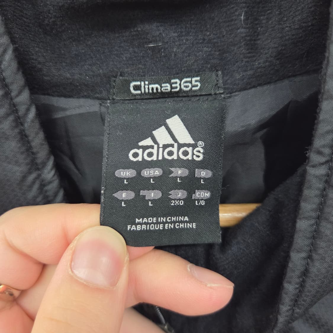 아디다스 블랙 바람막이 점퍼 금색 삼선 남성 L 상품이미지6