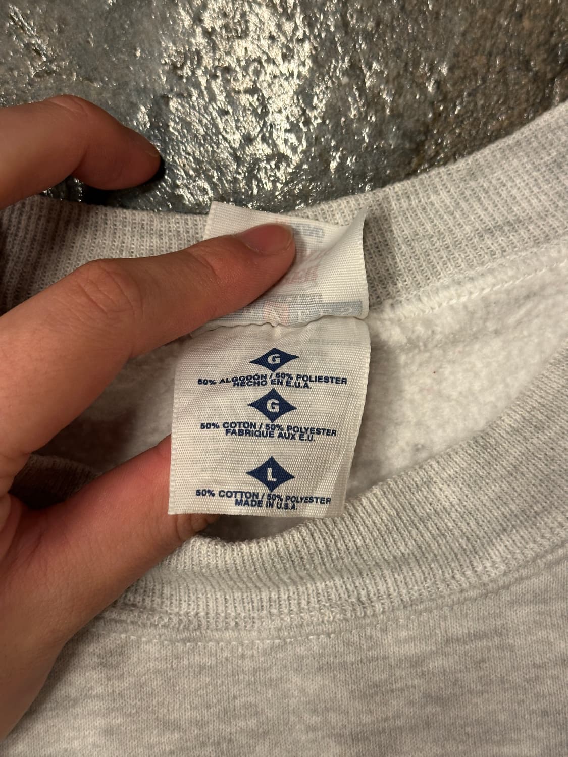 90s Jerzees 50/50 져지스 ARMY 맨투맨 스웻셔츠 L 상품이미지4