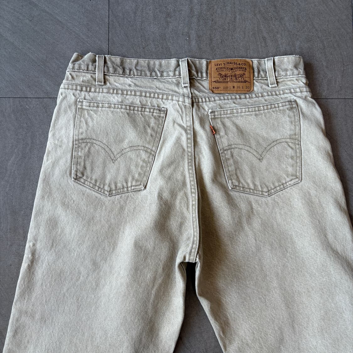 90s Levis 550 orange tap denim pants  상품이미지5