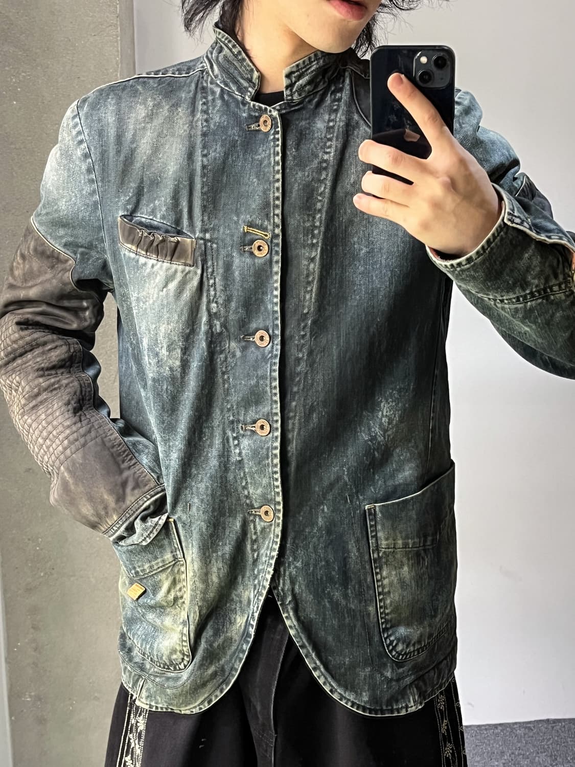 디젤 바이커 페이드 데님 블레이저 상품이미지2