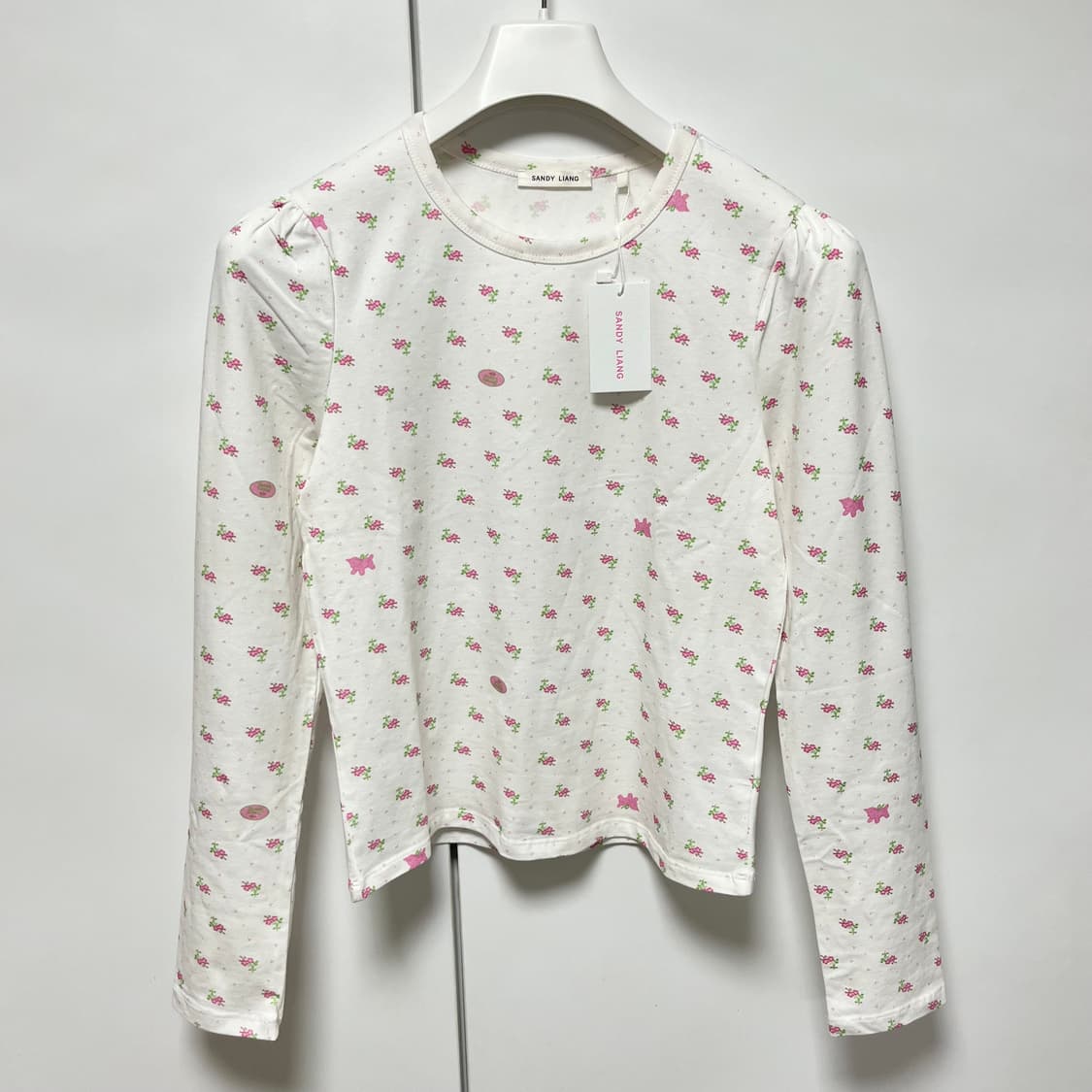 [M]샌디리앙 25fw 플라워 냅 티셔츠 상품이미지1