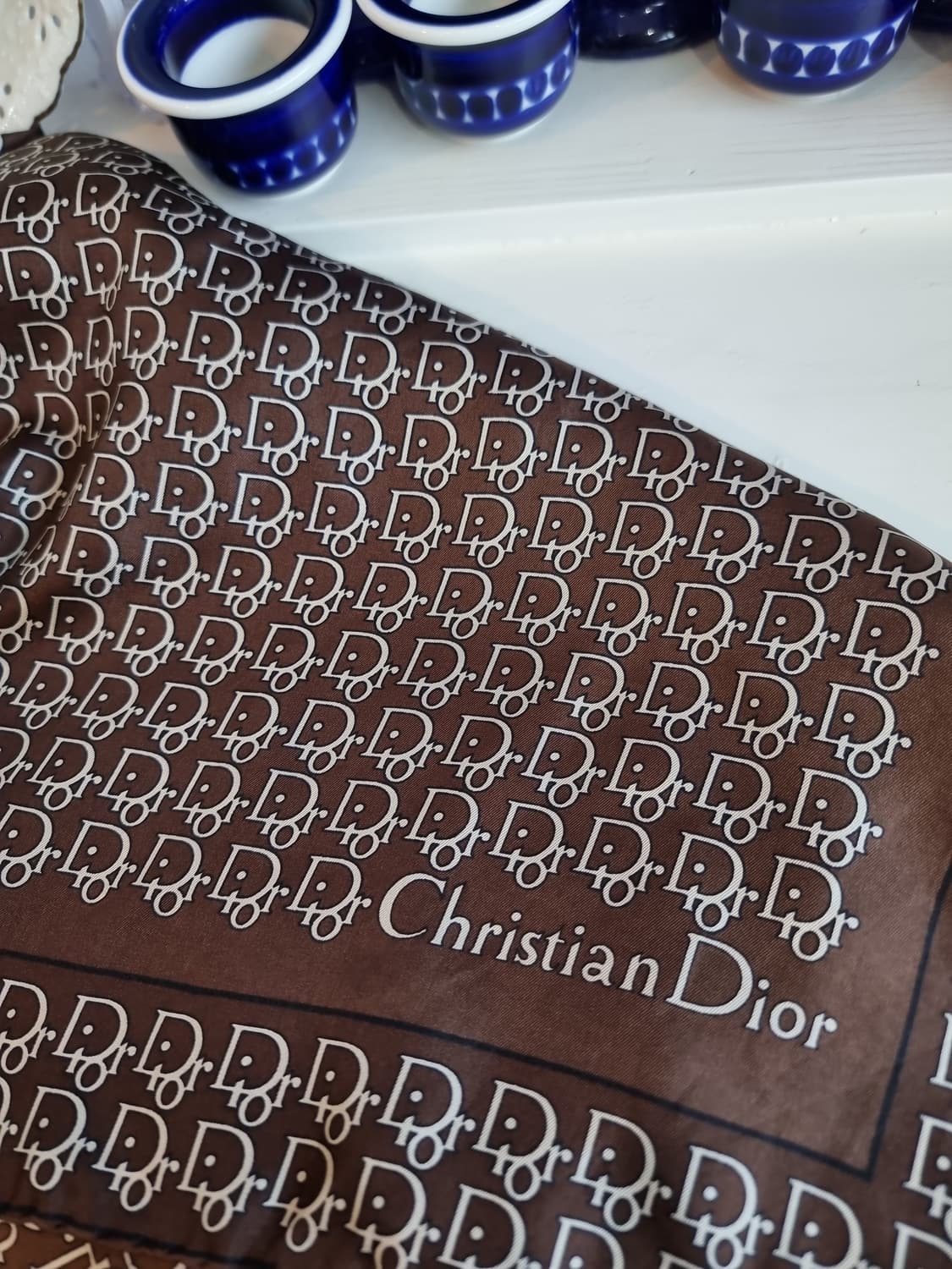 Christian Dior(크리스찬 디올) 올실크 미니스카프 상품이미지4