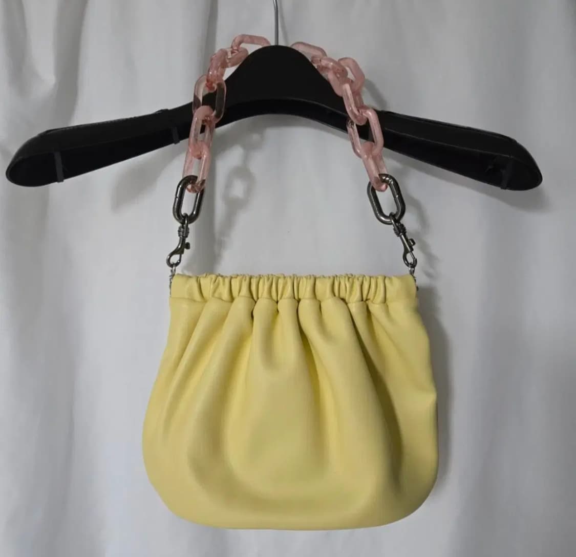 세이모온도 레몬 노란색 숄더백 가방 체인 상품이미지5
