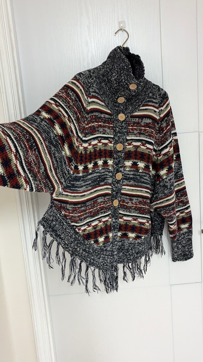 빔즈 판쵸 가디건 프리사이즈 정품  상품이미지6