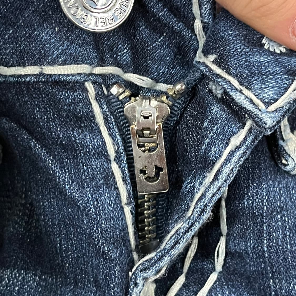 [정품/25] 트루릴리젼 스티치 데님 청바지 b18 상품이미지6