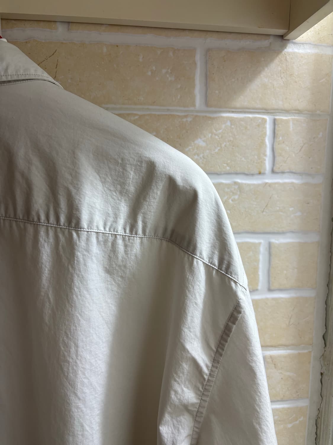 와기 - 아기택트 셔츠. 화이트 그레이 컬러 3사이즈 상품이미지7